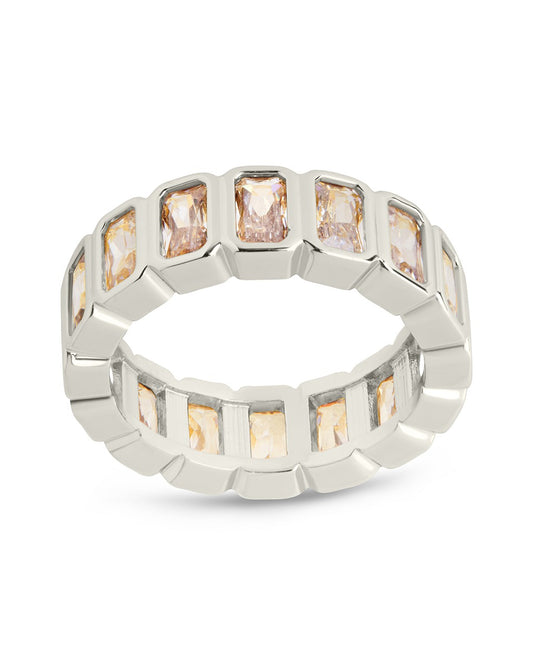 Jackie Bezel CZ Station Ring