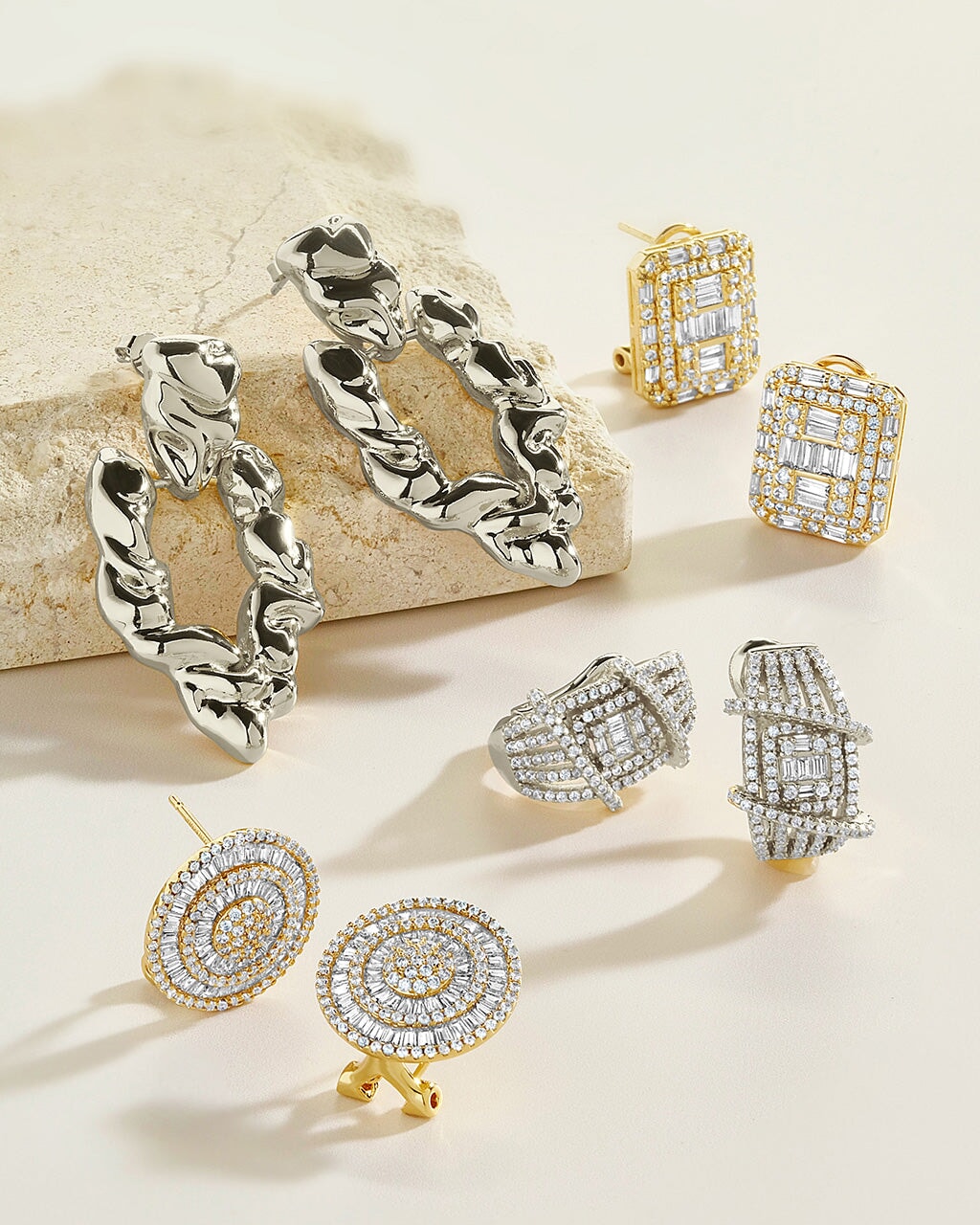 Jana Statement Studs Earring Sterling Forever