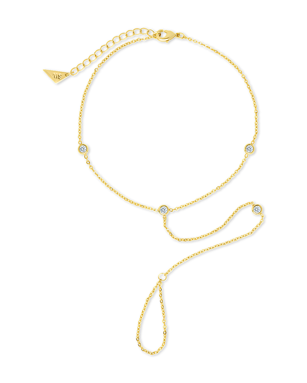 Sylvia CZ Chain Toe Anklet