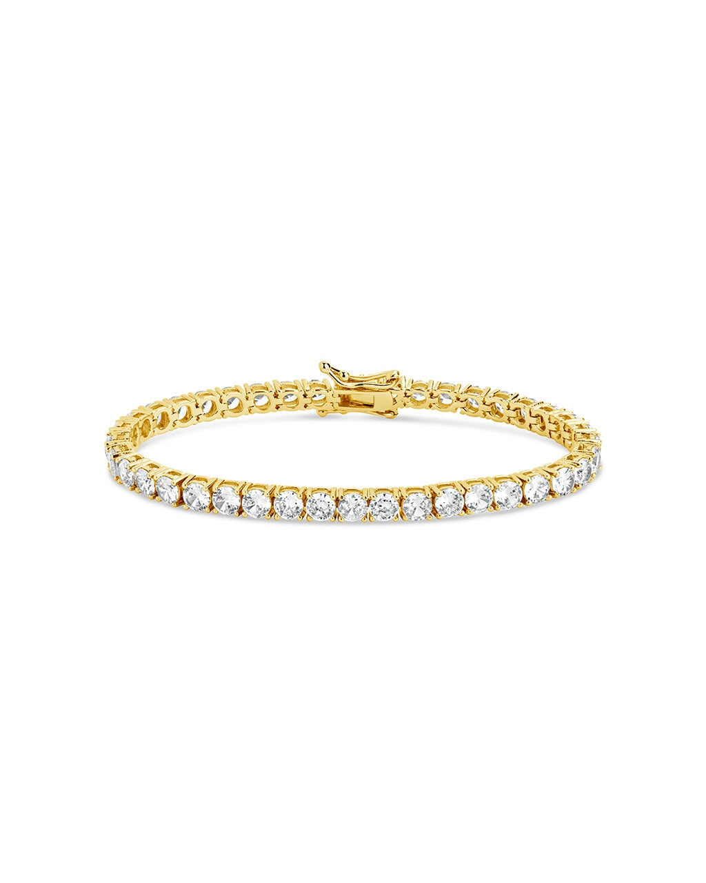 Clarissa CZ Tennis Bracelet Bracelet Sterling Forever Gold 