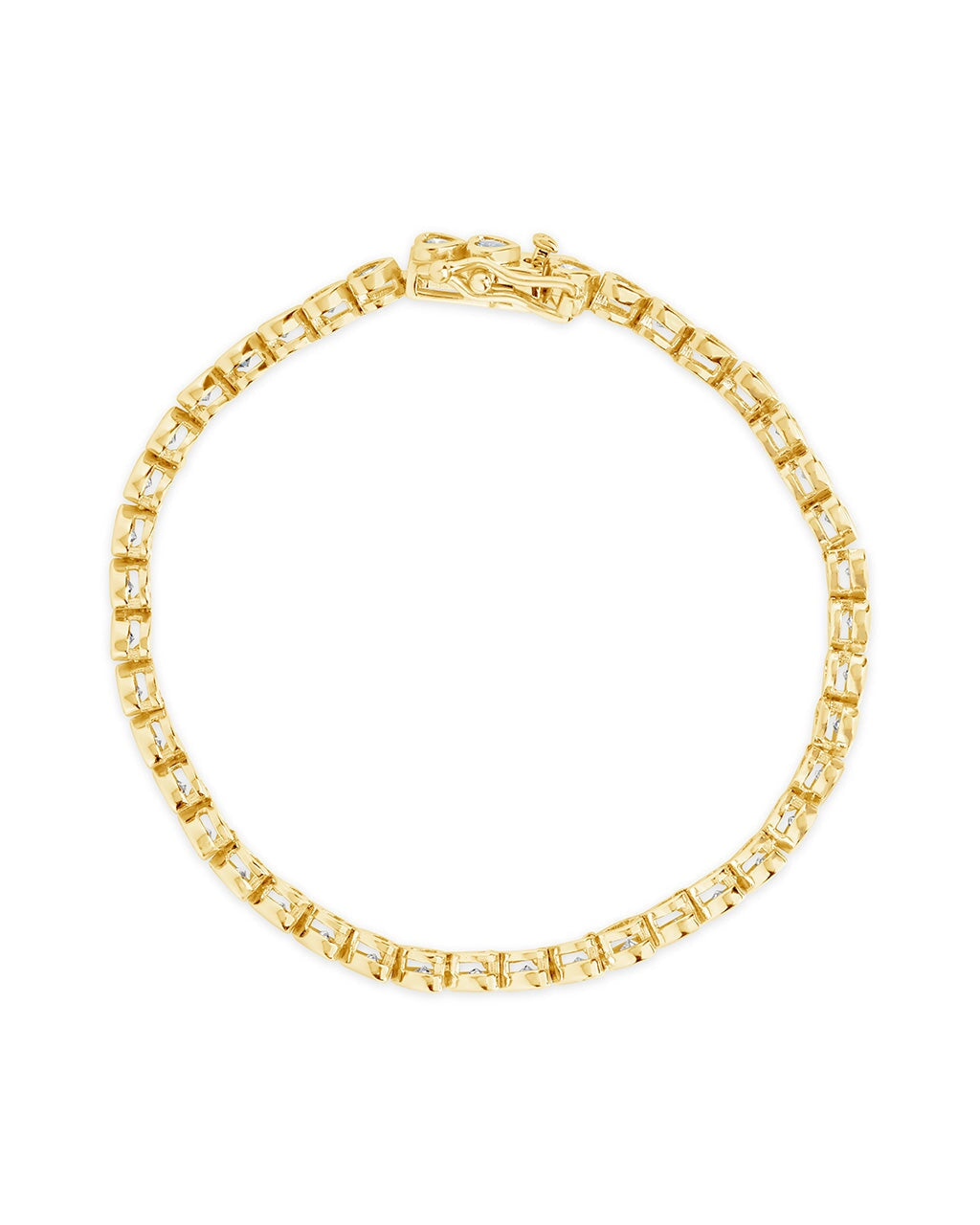 Corey CZ Tennis Bracelet Bracelet Sterling Forever Gold