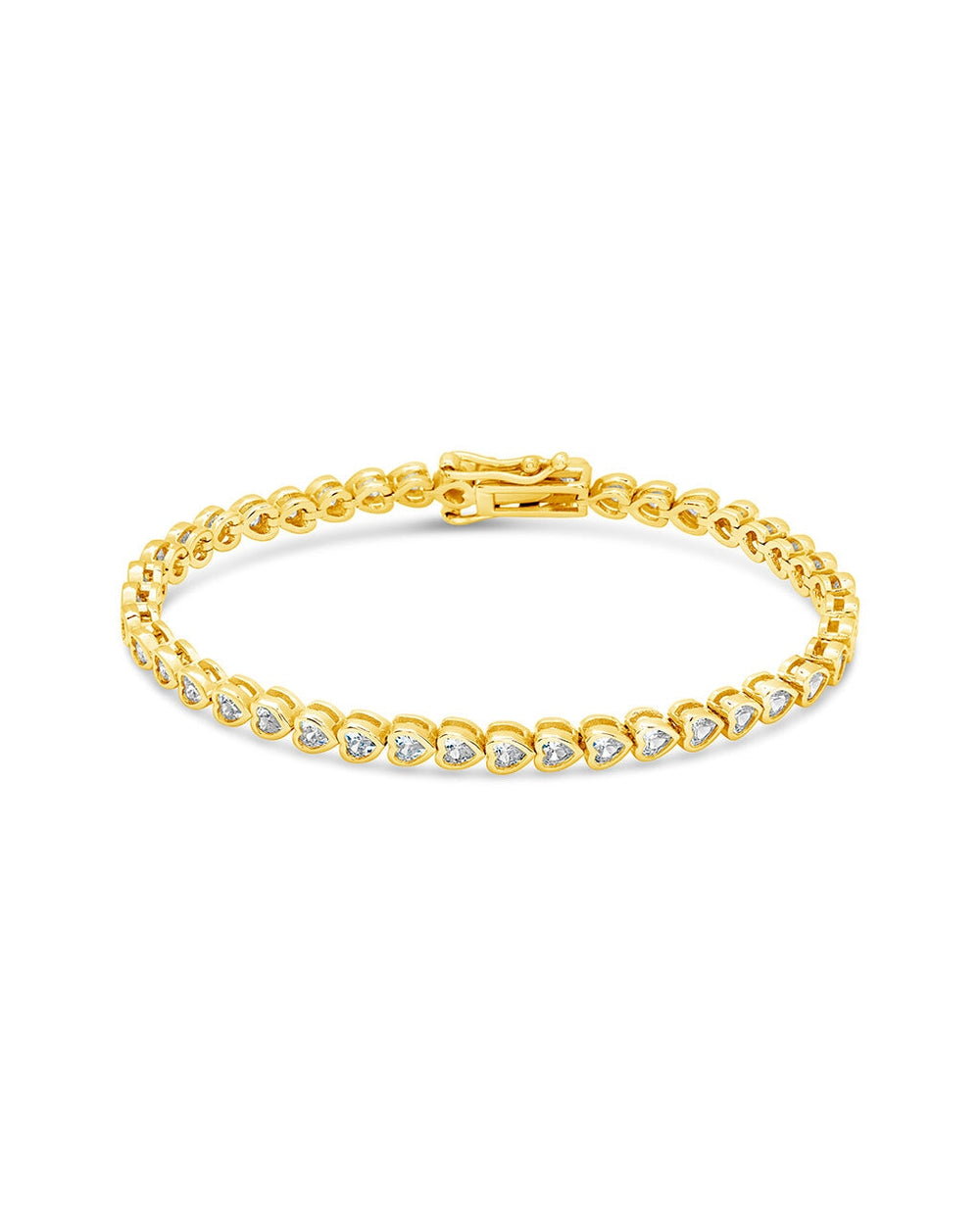 Corey CZ Tennis Bracelet Bracelet Sterling Forever Gold 