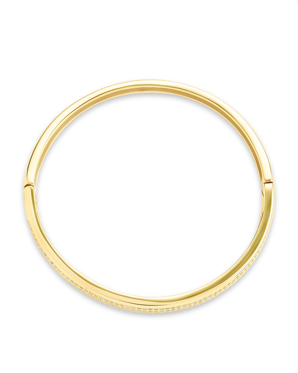 Nessa CZ Bangle Bracelet – Sterling Forever
