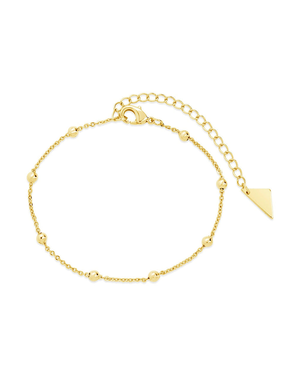 Beaded Station Bracelet Bracelet Sterling Forever Gold 