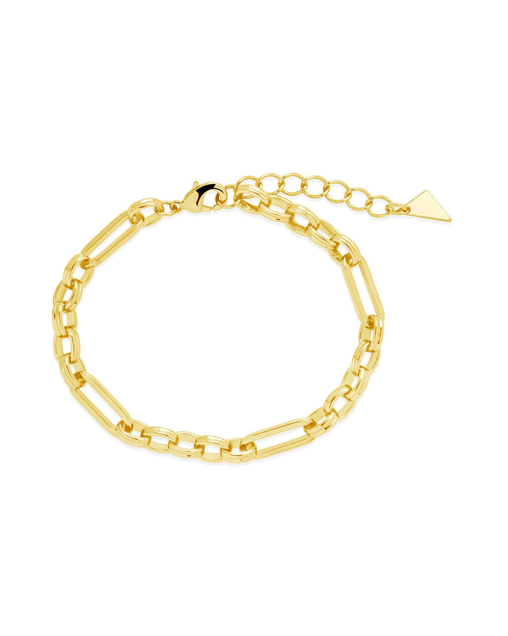 Double Link Oval Chain Bracelet Bracelet Sterling Forever Gold