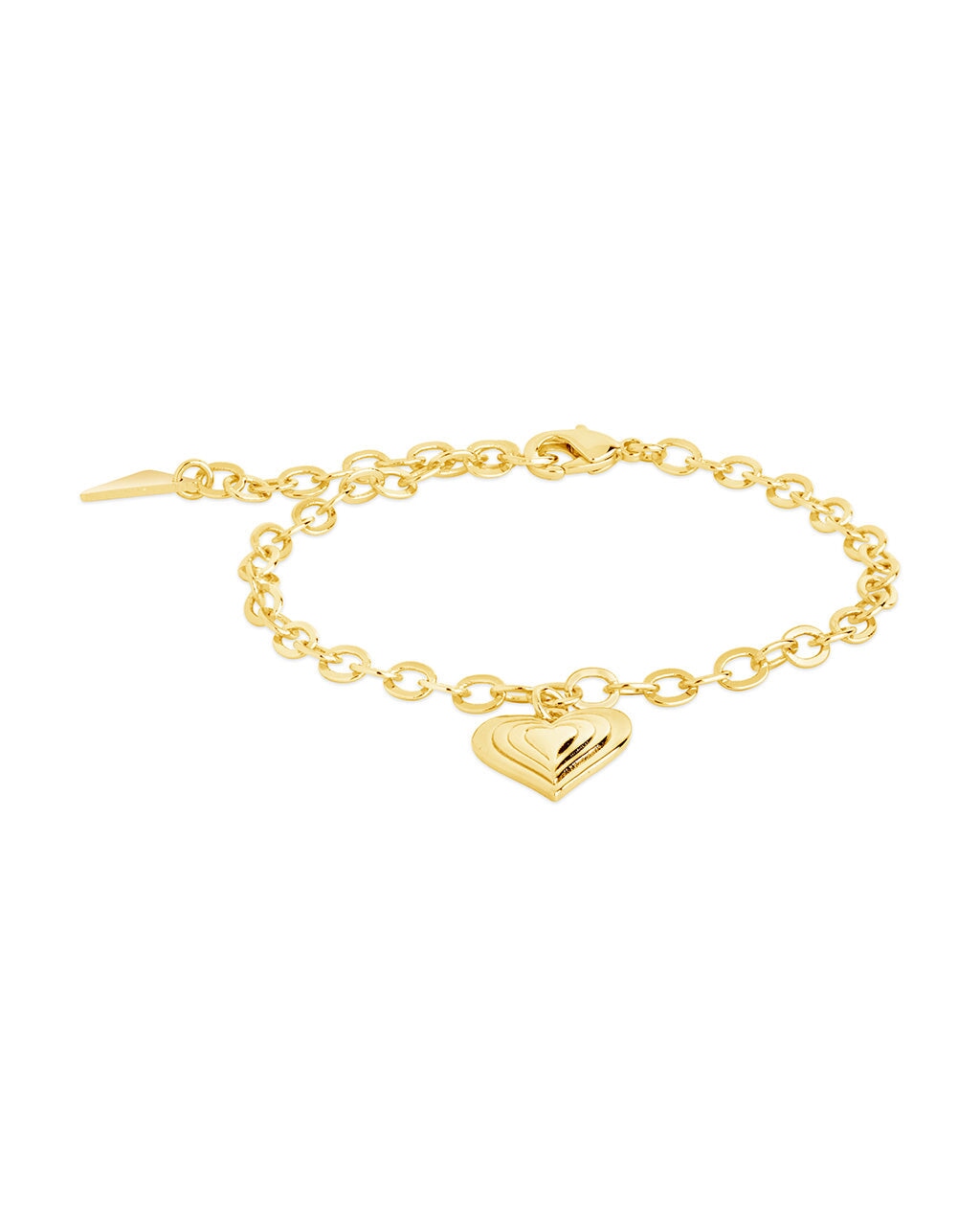 Beating Heart Charm Bracelet Bracelet Sterling Forever
