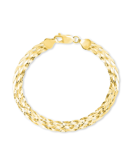 Sterling Silver Woven Chain Bracelet