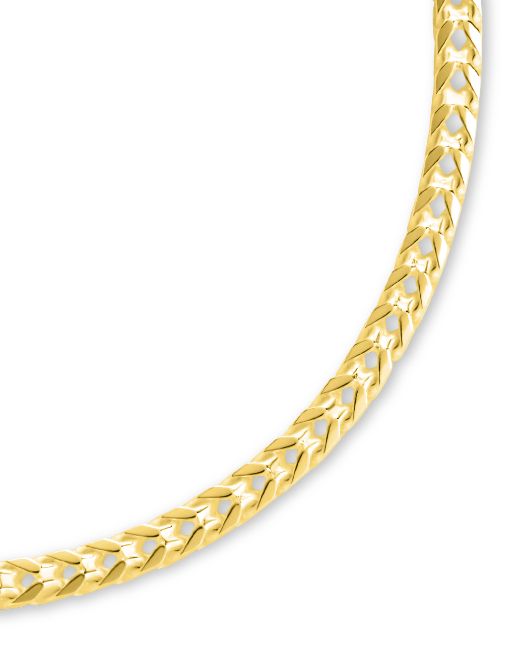 Sterling Silver Kira Wheat Chain Bracelet