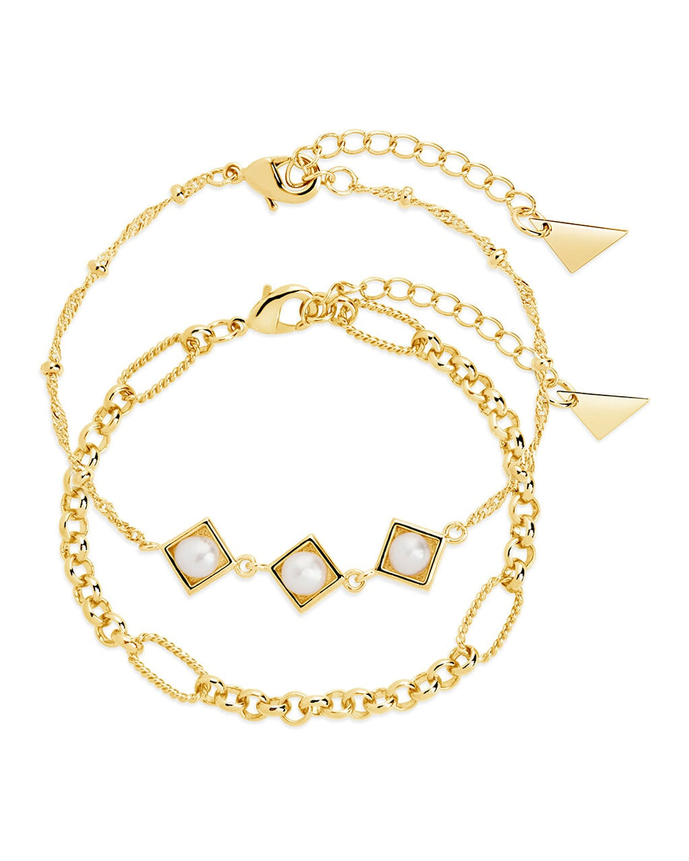 Reine Bracelet Set Bracelet Sterling Forever Gold 