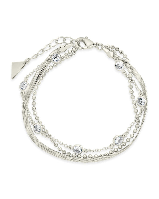Paisley Layered Chain Bracelet Bracelet Sterling Forever Silver