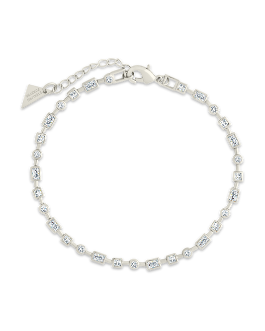 Camden CZ Staggered Tennis Bracelet