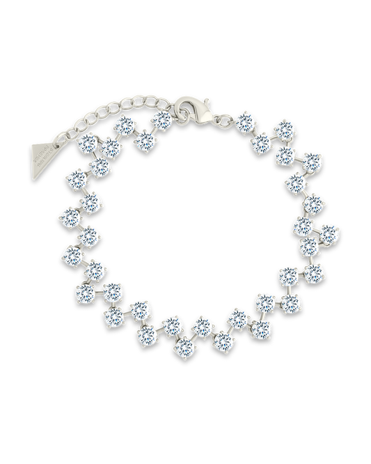 Carson CZ Tennis Bolo Bracelet