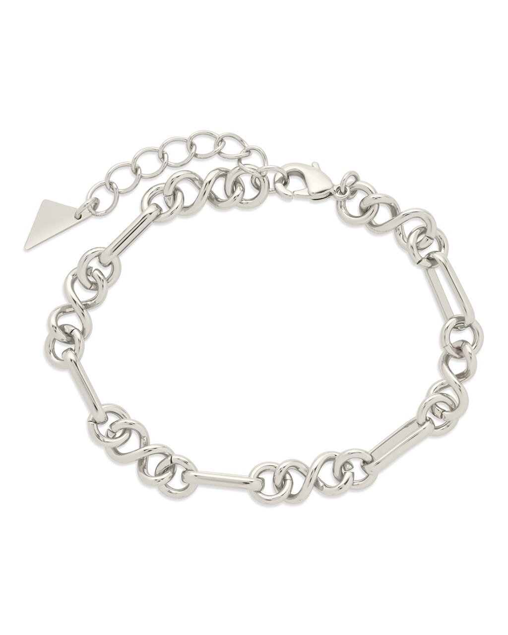 Infinity & Oval Link Chain Bracelet Bracelet Sterling Forever Silver