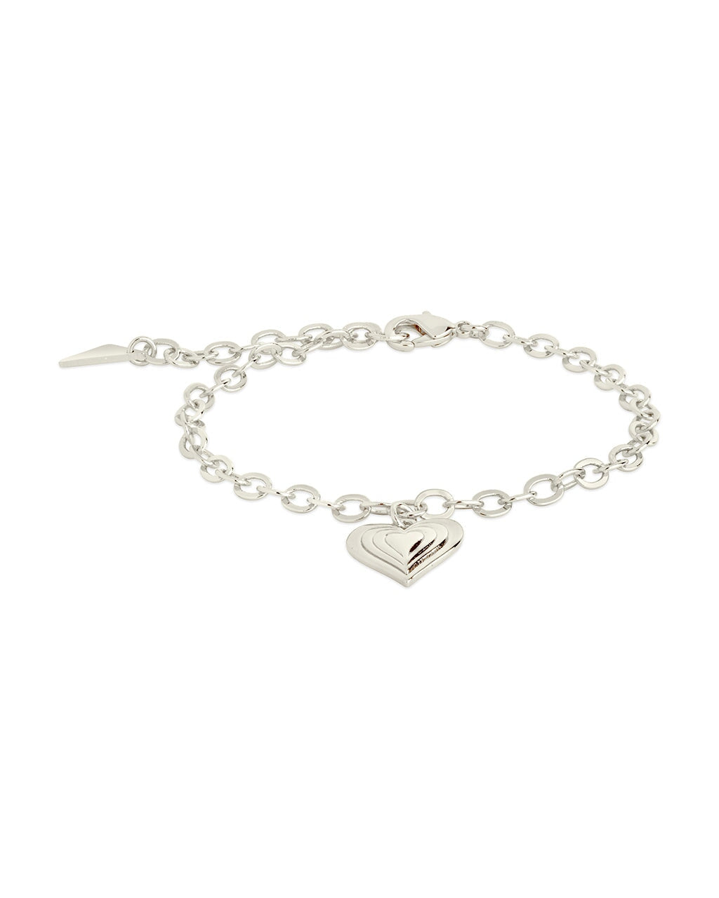 Beating Heart Charm Bracelet Bracelet Sterling Forever