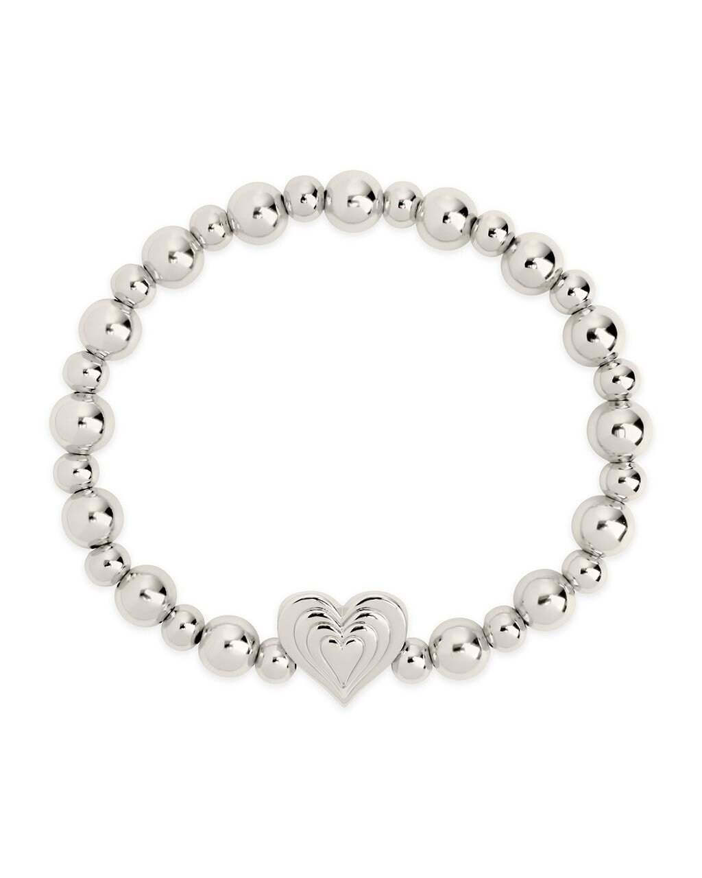 Beating Heart Beaded Bracelet Bracelet Sterling Forever Silver