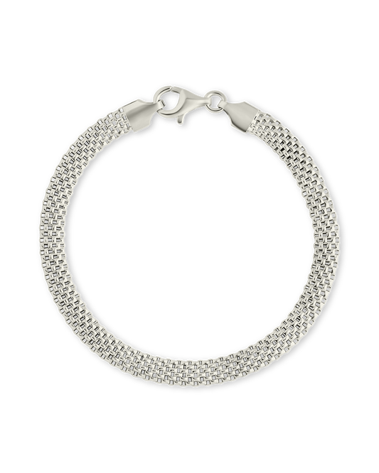 Sterling Silver Mesh Chain Bracelet