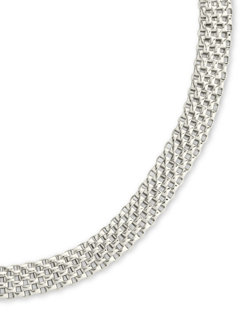 Sterling Silver Mesh Chain Bracelet