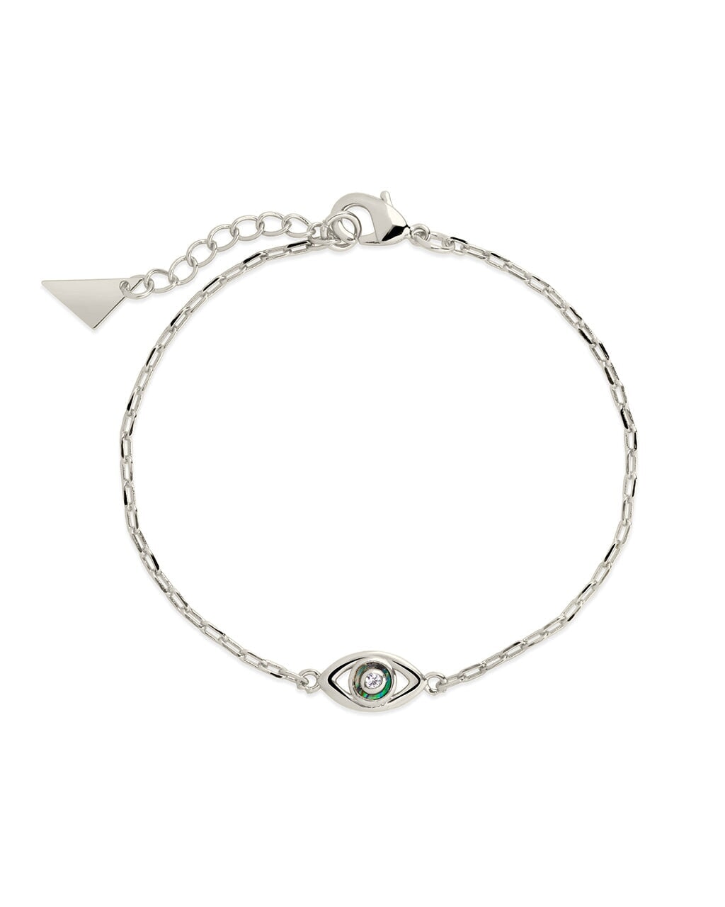 Mother of Pearl & CZ Evil Eye Bracelet and Necklace Set Bundles Sterling Forever 