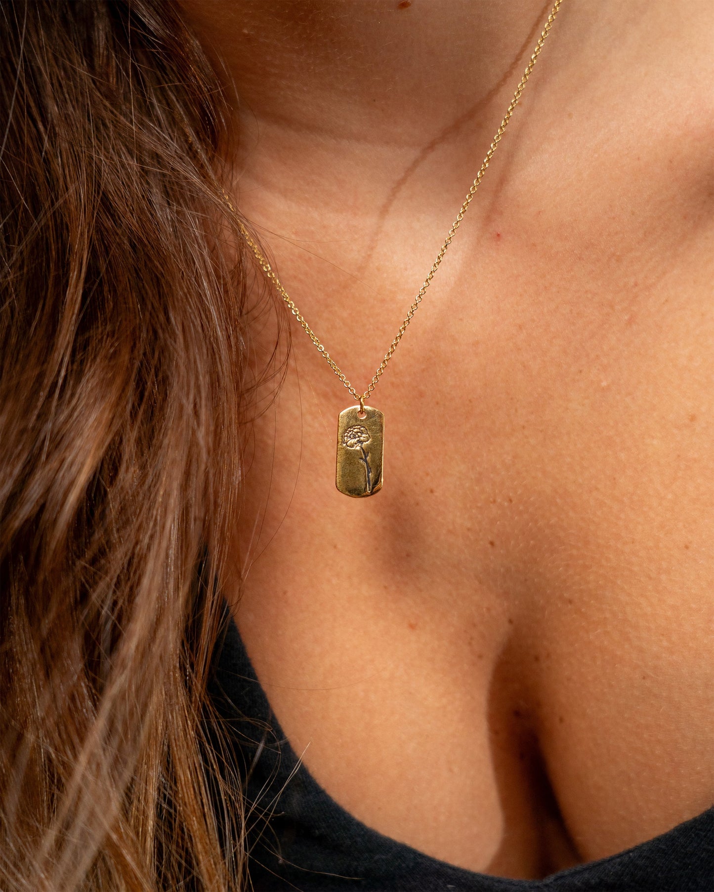 Birth Flower Pendant Necklace Sterling Forever 