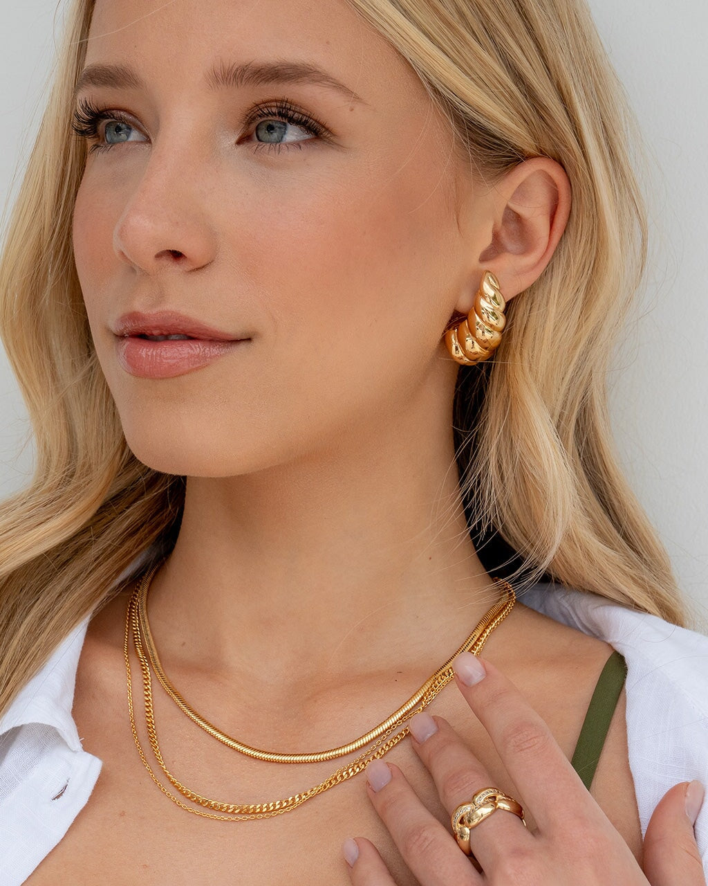 Brenna Layered Chain Necklace Necklace Sterling Forever