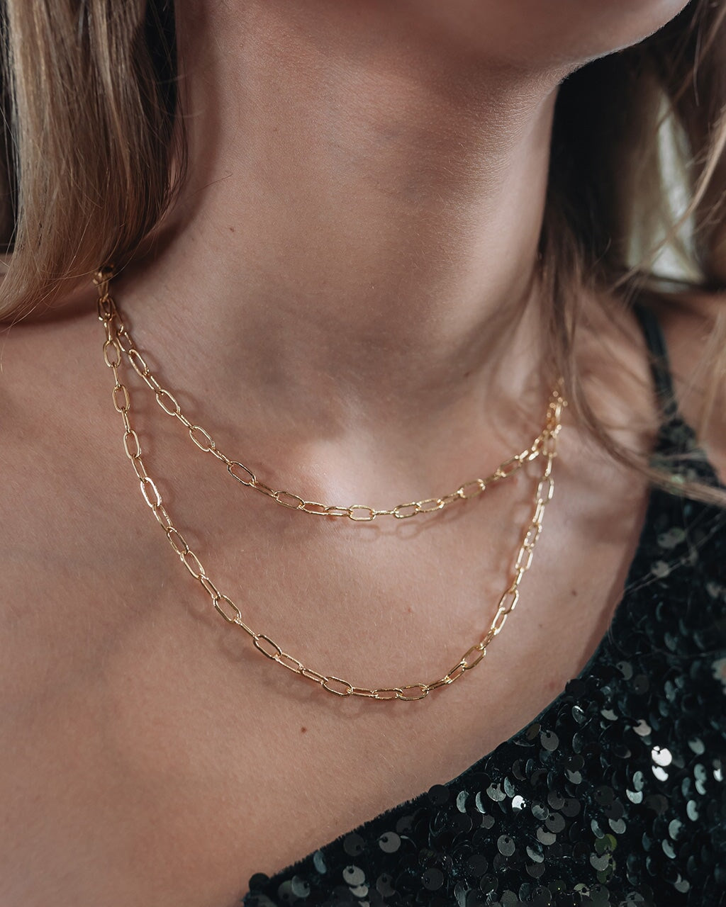 Polished Link Chain Necklace Necklace Sterling Forever Farewell 