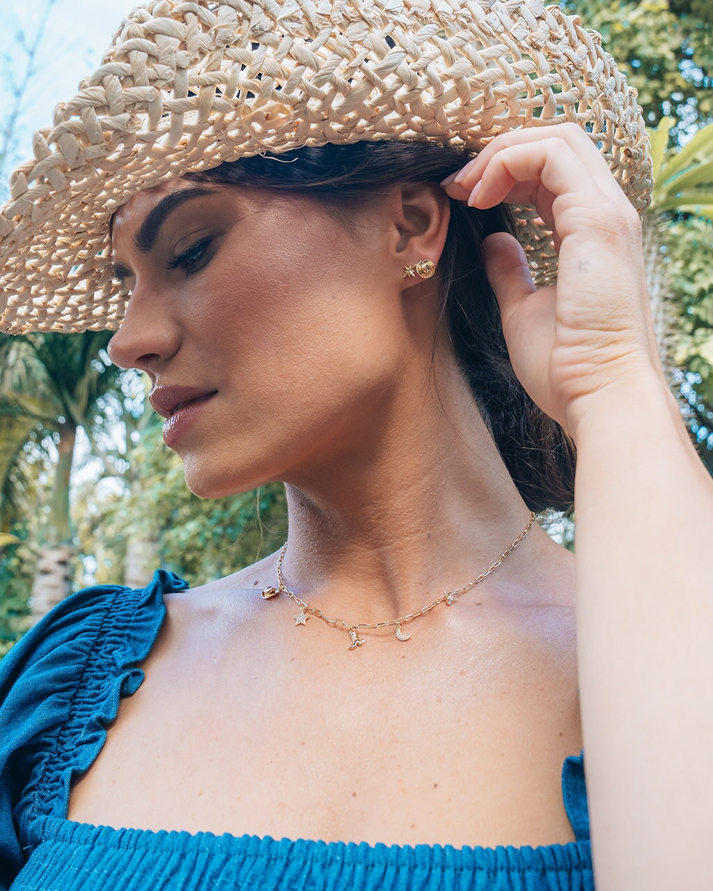 Space Cowgirl CZ Mismatched Stud Earrings Earring Sterling Forever 