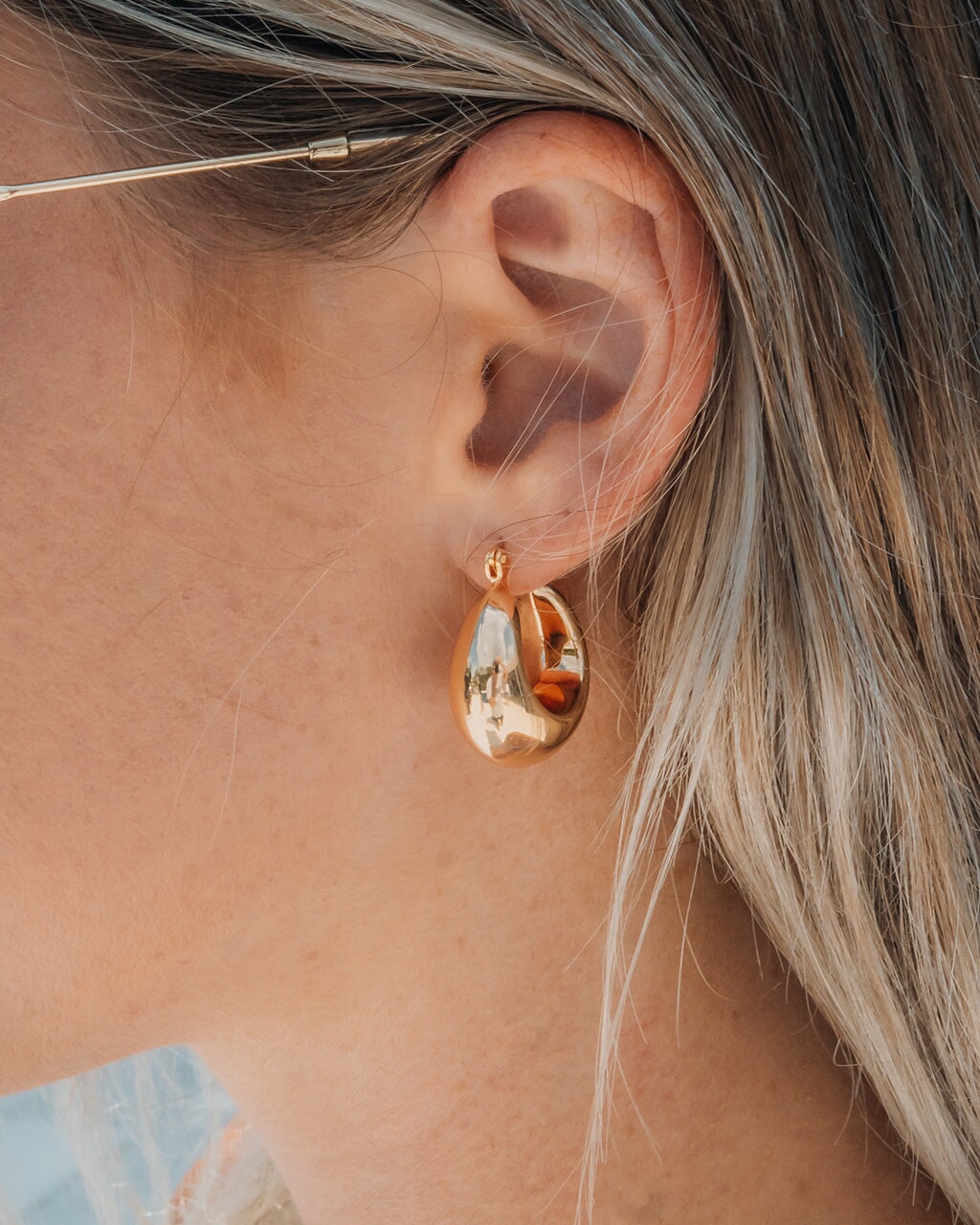 Nova Tube Hoops Earring Sterling Forever 