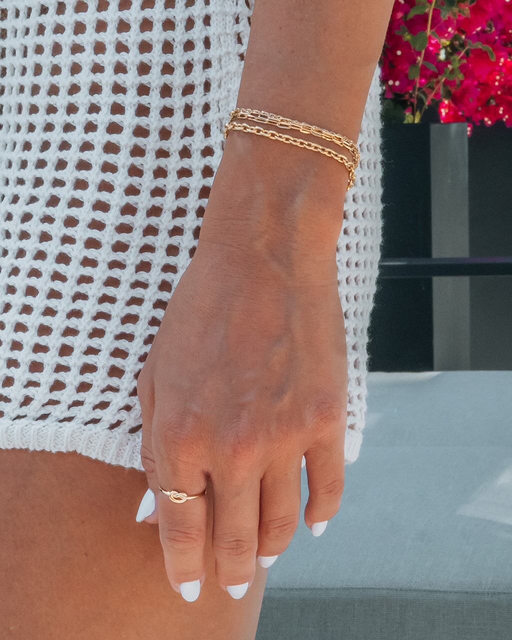 14K Italian Gold Paperclip Chain Bracelet Bracelet SF Fine