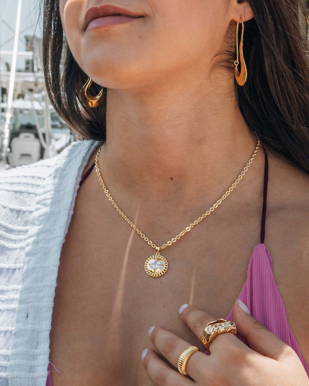 Dream Drop Hoops Earring Sterling Forever