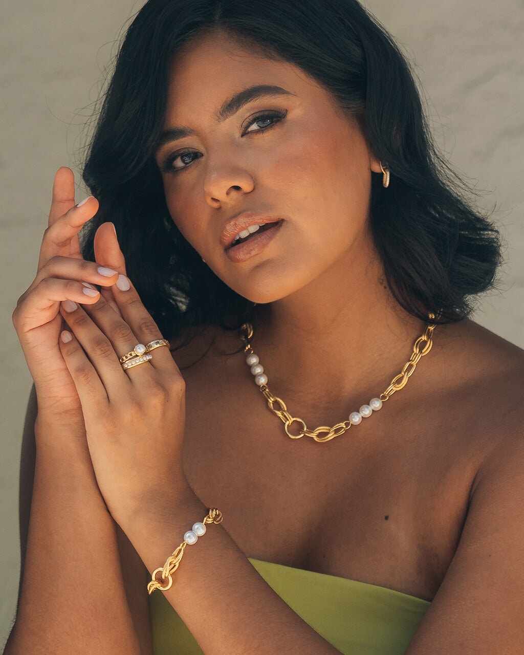Ivanna Pearl Necklace Bracelet Sterling Forever
