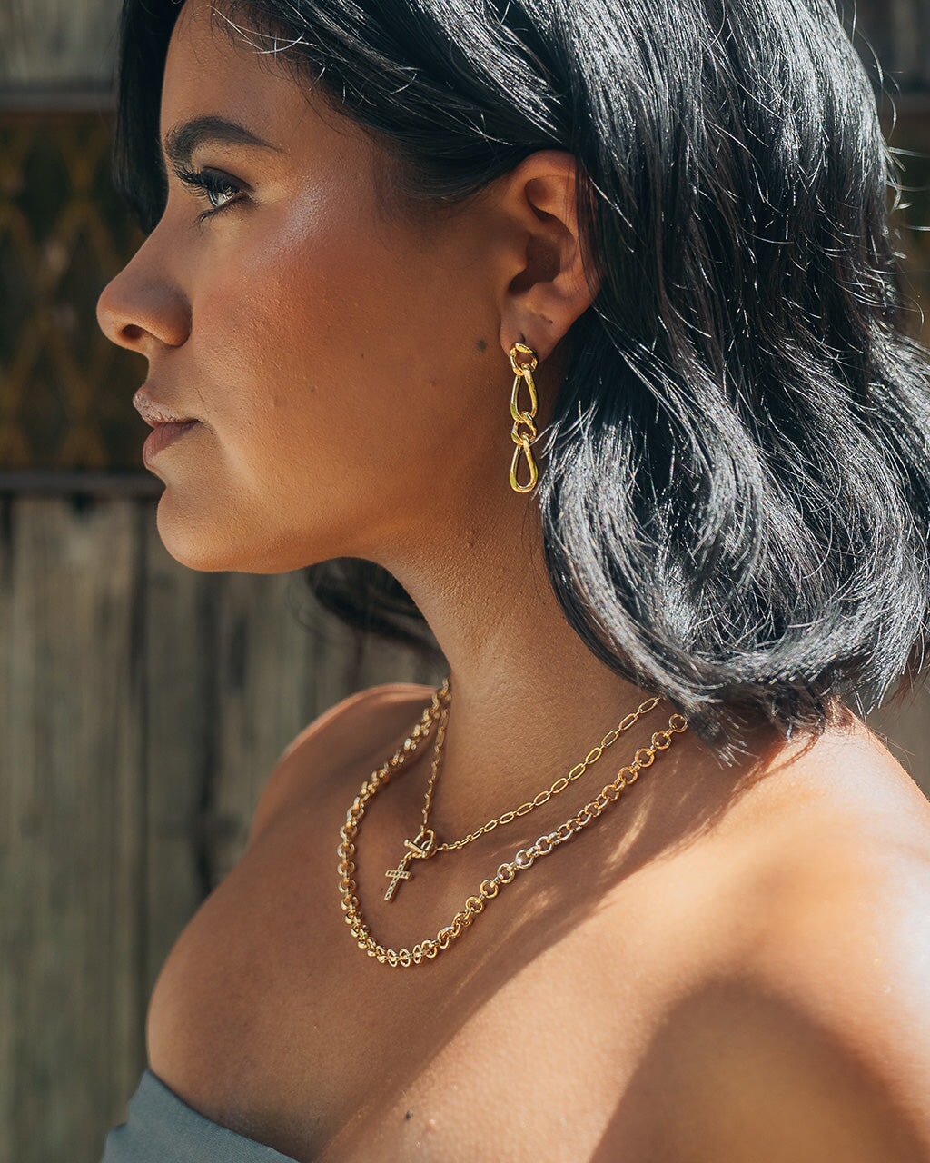 Jacqueline Drop Studs Earring Sterling Forever