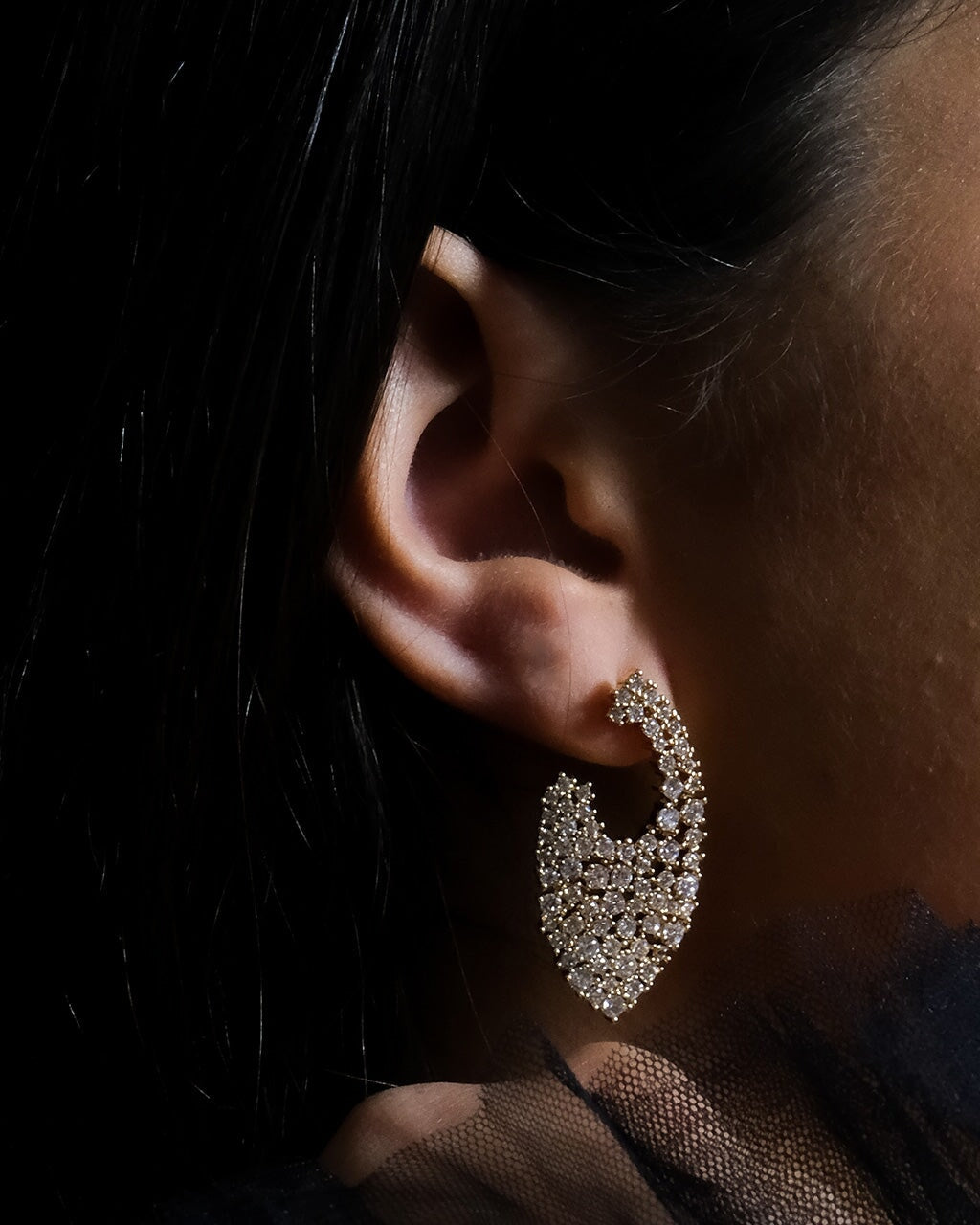 Priscilla Statement Studs Earring Sterling Forever