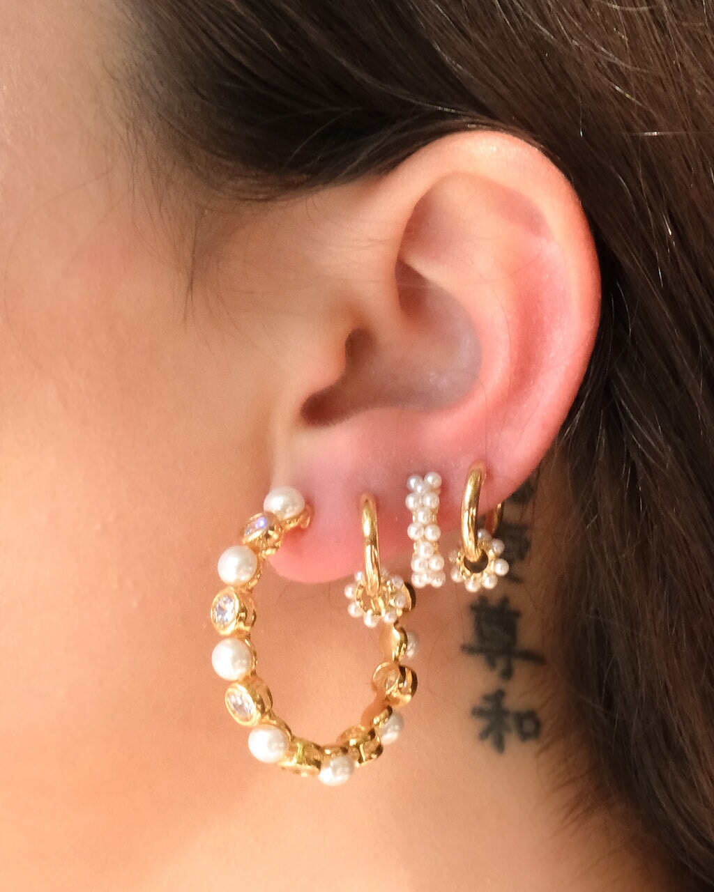 Theodora Hoops Earring Sterling Forever