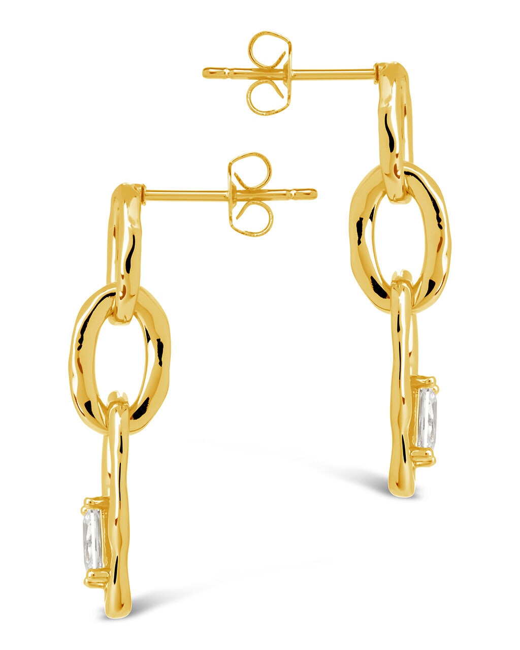 Estelle CZ Linked Drop Earrings Earring Sterling Forever