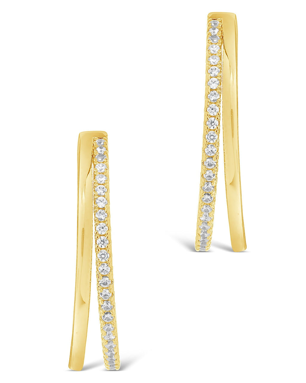 Wren CZ Hoops Earring Sterling Forever
