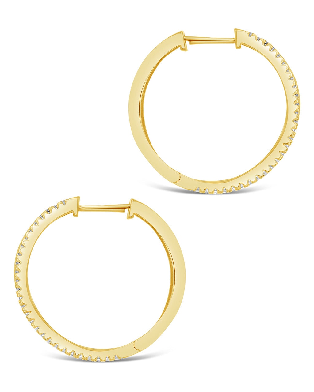 Wren CZ Hoops Earring Sterling Forever