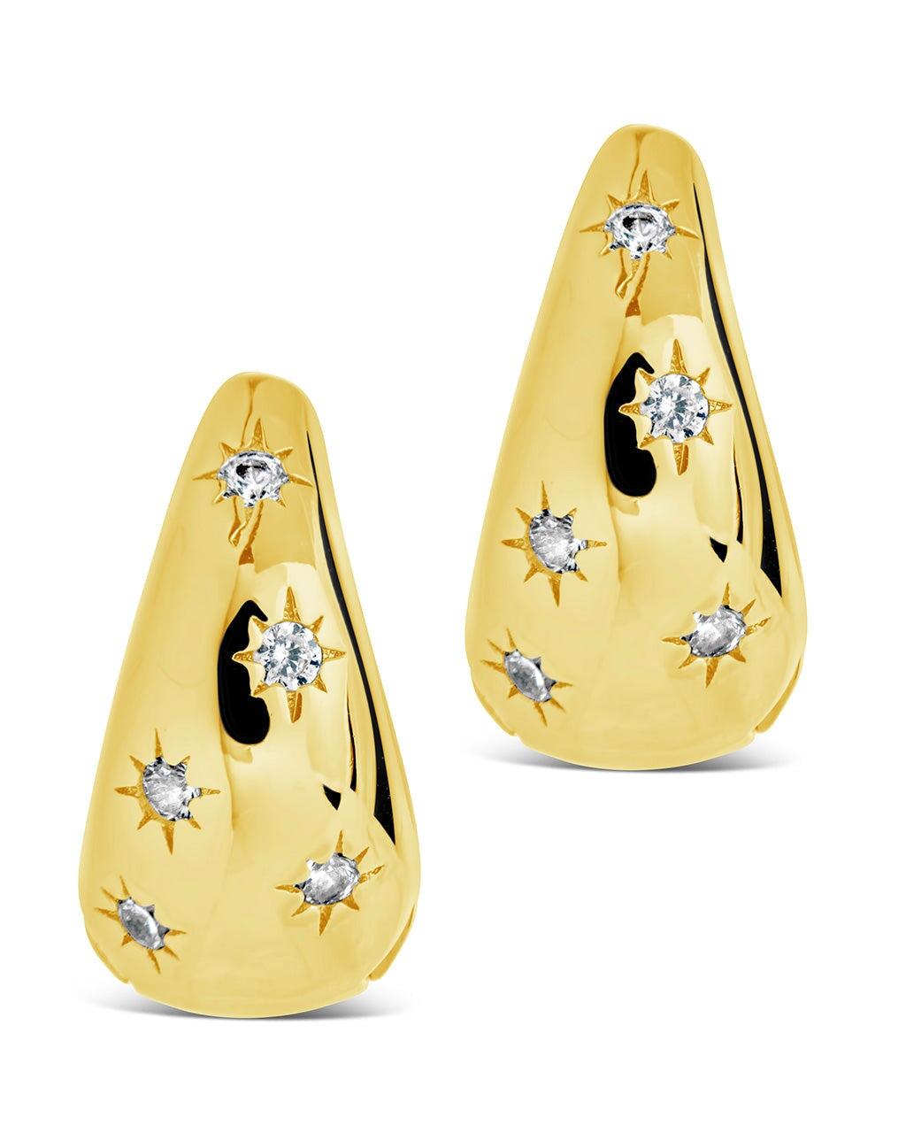 Mila CZ Hoops Earring Sterling Forever