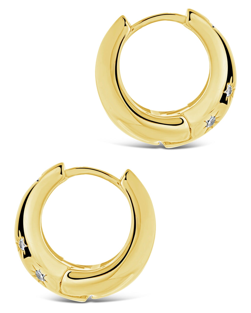 Mila CZ Hoops Earring Sterling Forever