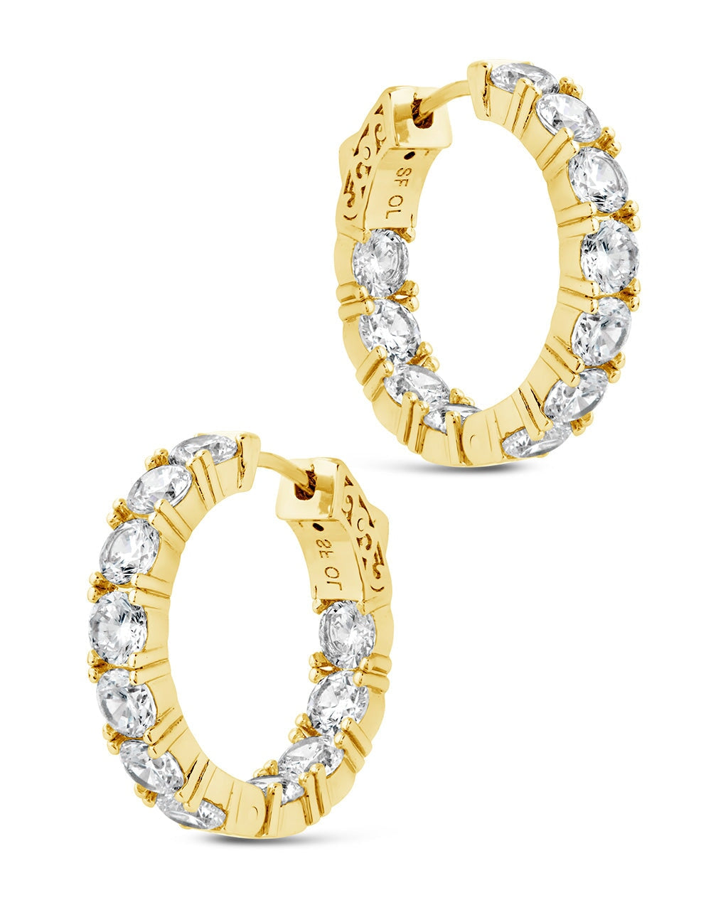 Valerie CZ Hoops Earring Sterling Forever