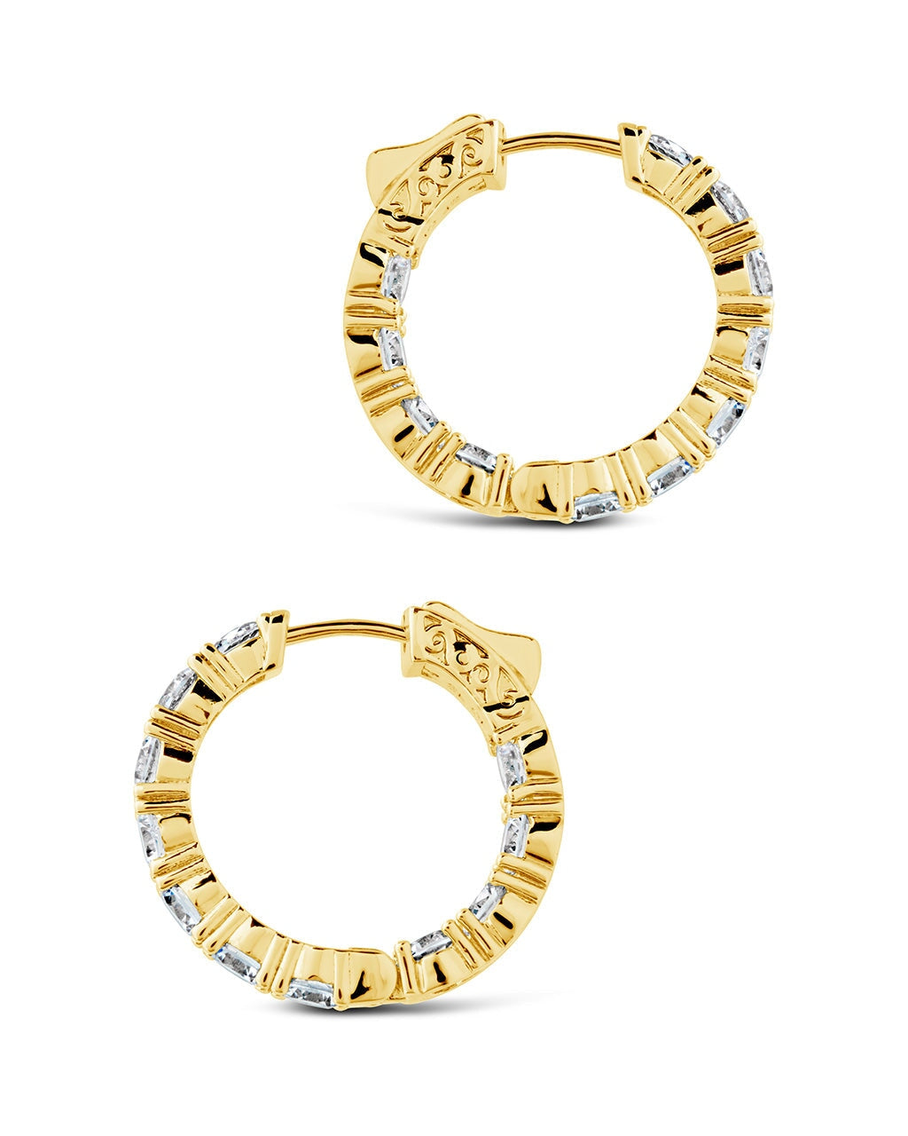 Valerie CZ Hoops Earring Sterling Forever