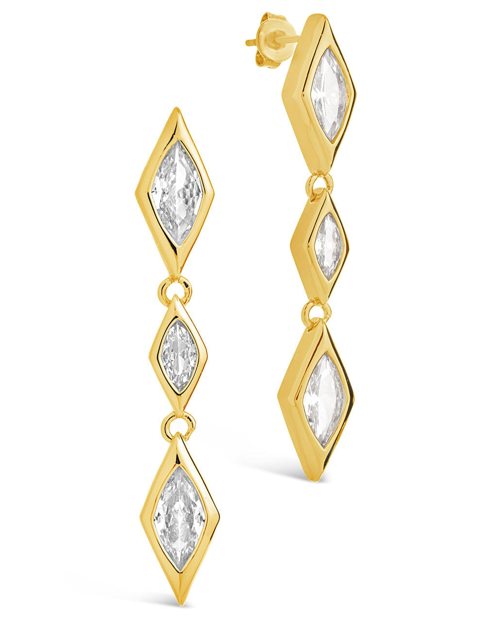 Lissie Drop Studs Earring Sterling Forever Gold