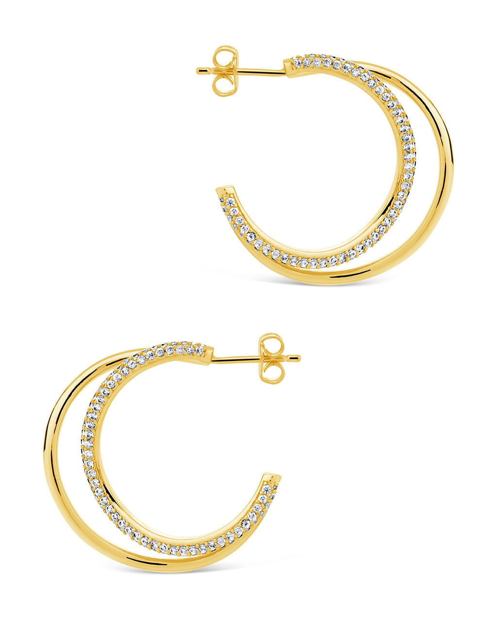 Erica Hoops Earring Sterling Forever