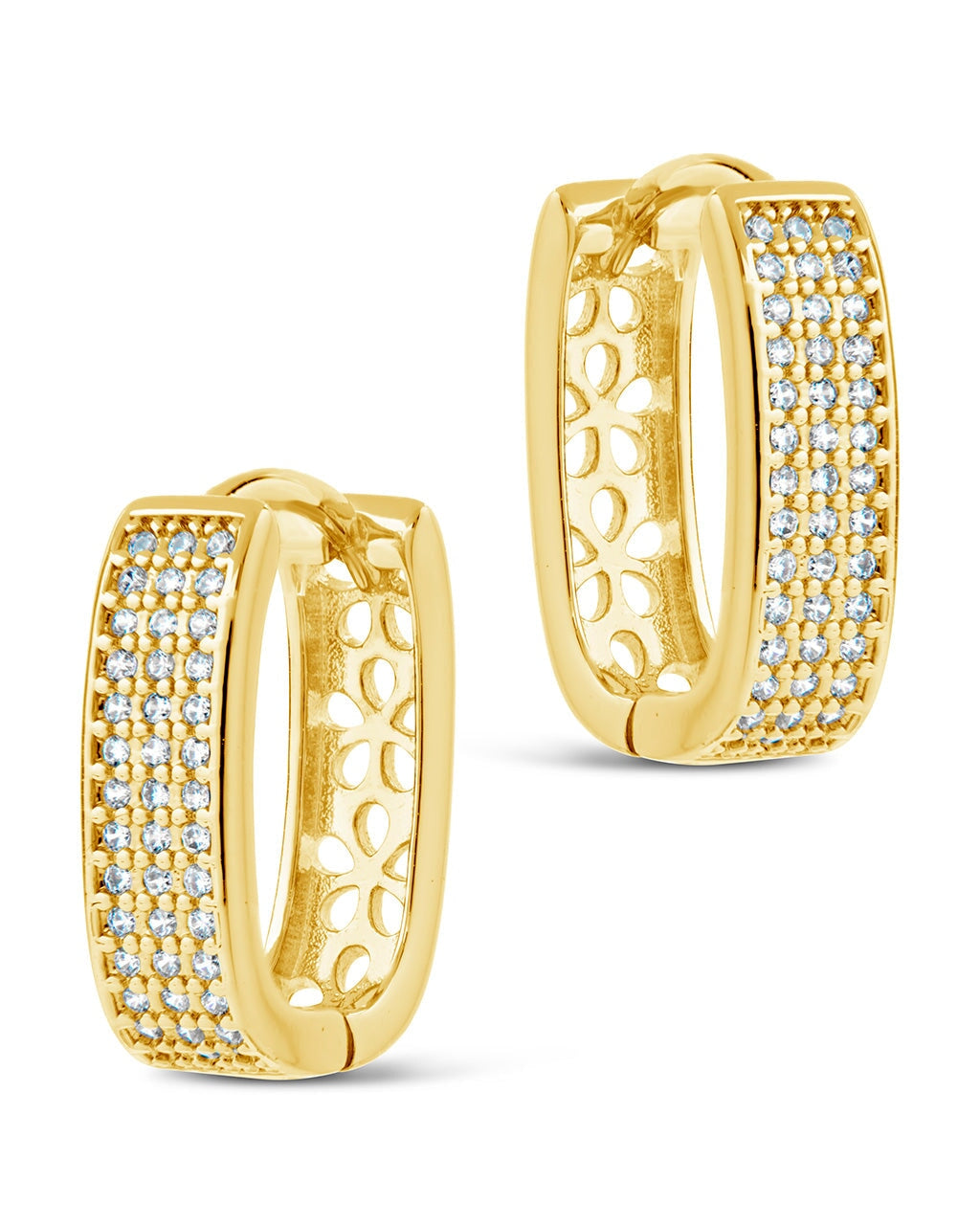 Renee Hoops Earring Sterling Forever