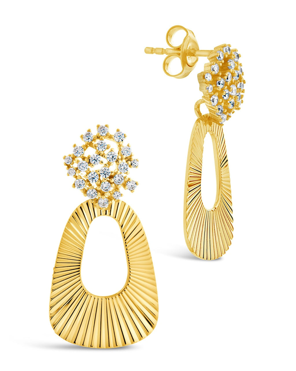 Ariana Statement Drop Earrings Earring Sterling Forever Gold