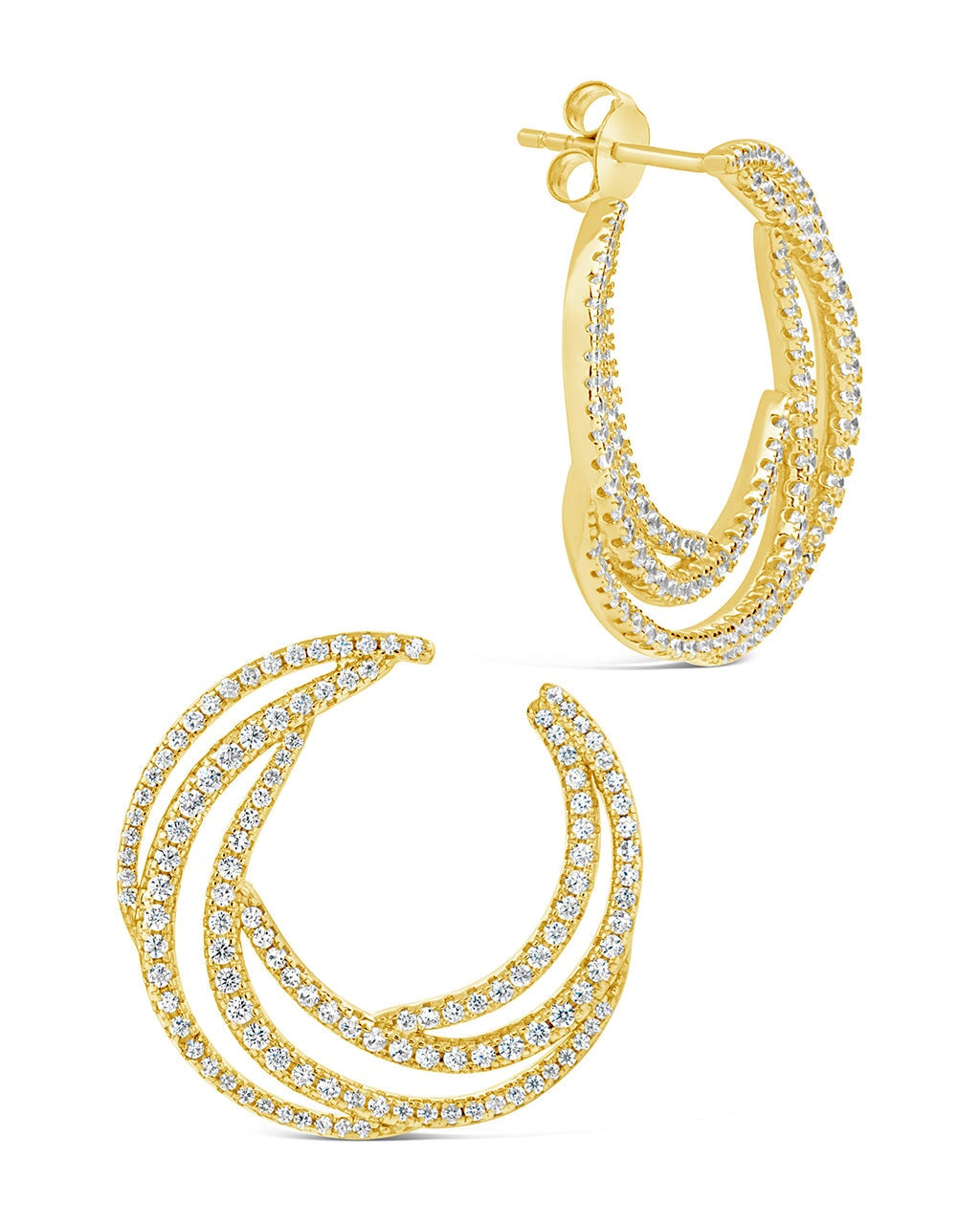 Emma Statement Studs Earring Sterling Forever