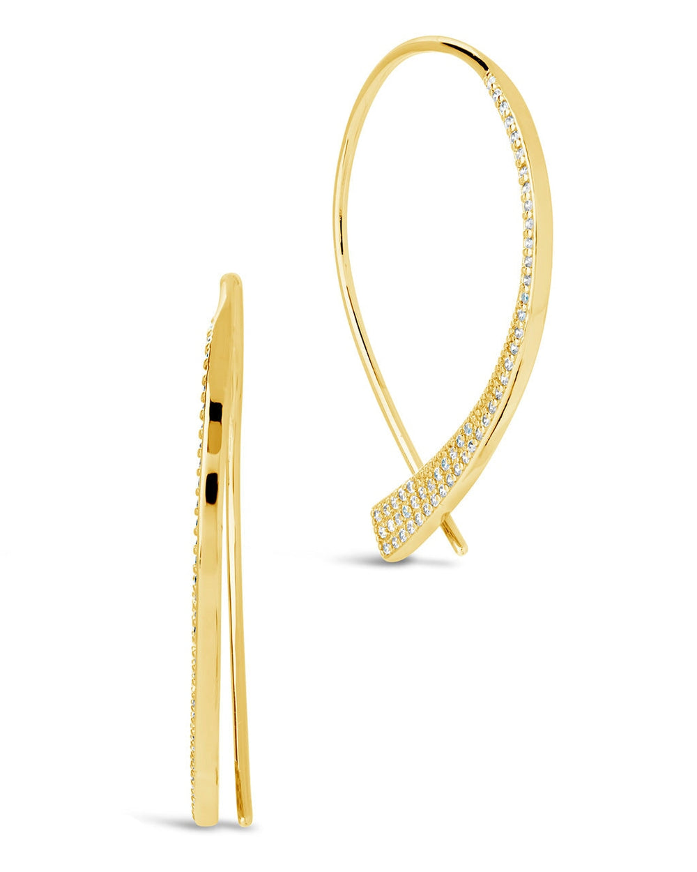 Carlotta Threader Earrings Earring Sterling Forever Gold