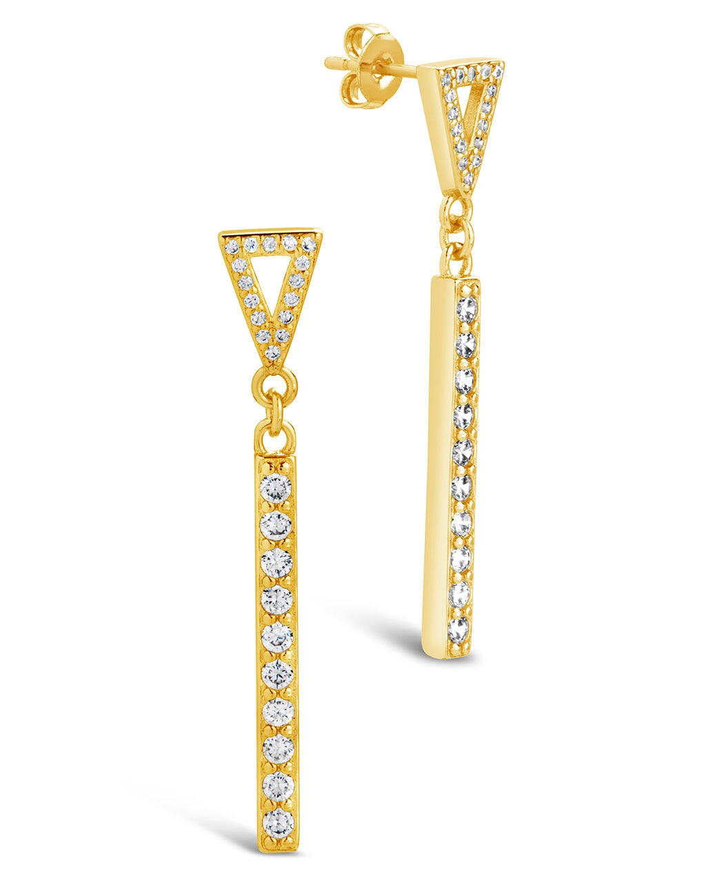 Kiki Drop Studs Earring Sterling Forever Gold
