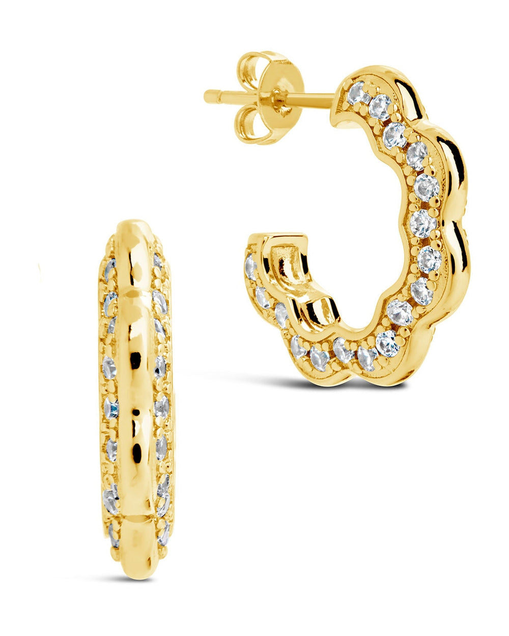 Marisole Hoops Earring Sterling Forever Gold