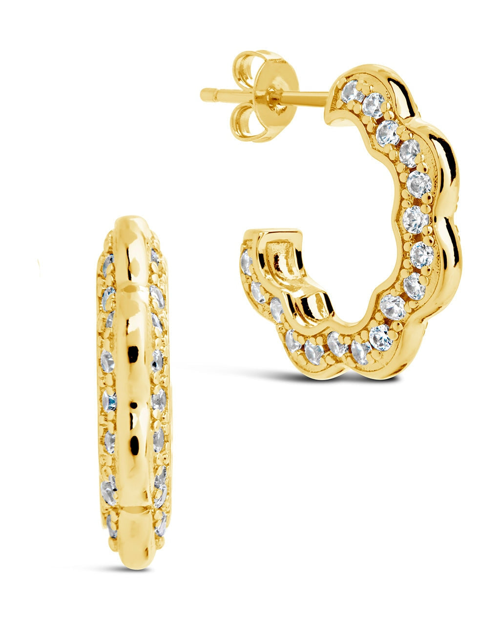 Marisole Hoops Earring Sterling Forever Gold