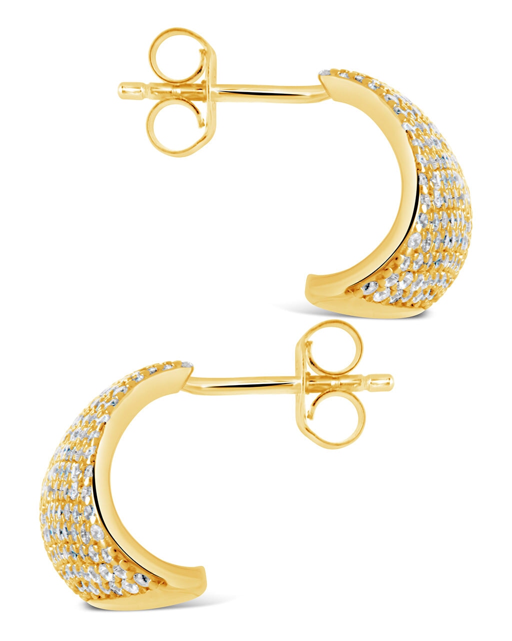 Aspen CZ Fan Studs Earring Sterling Forever